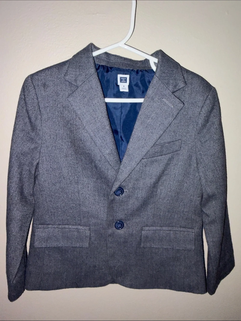 Janie and Jack Boys' Herringbone Tailored Blazer